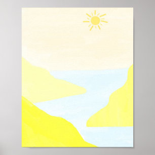 Poster bela pintura paisagística