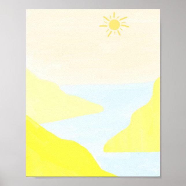 Poster bela pintura paisagística (Frente)