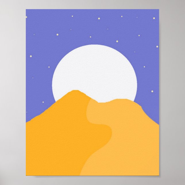 Poster bela pintura paisagística (Frente)