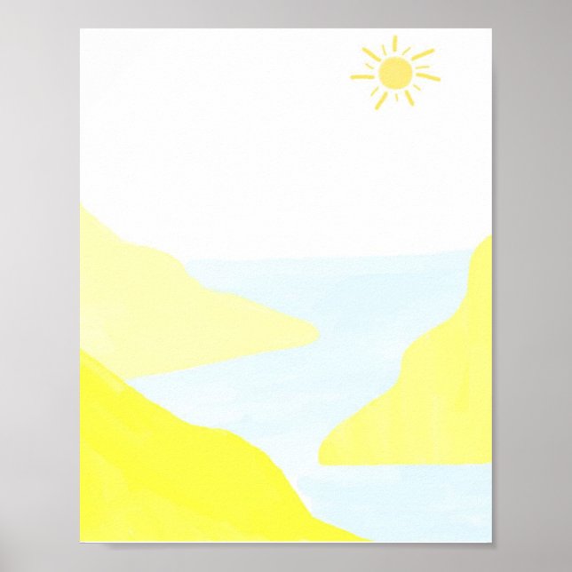 Poster bela pintura paisagística (Frente)