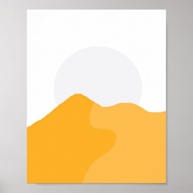 Poster bela pintura paisagística (Frente)