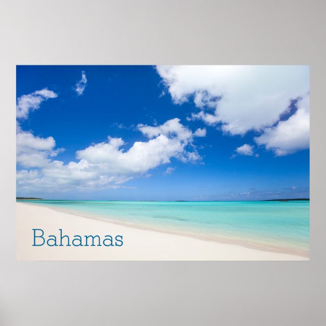 Poster Bela praia caribenha (Frente)