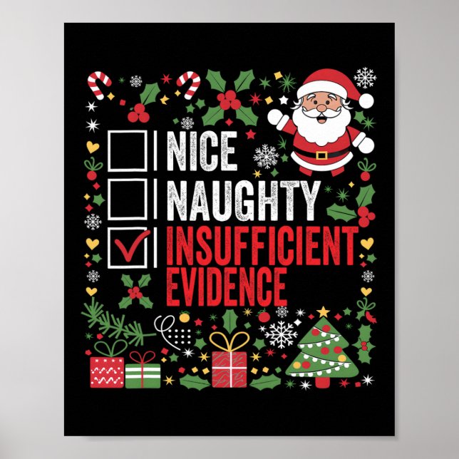 Poster Bela prova imprópria de Papais noeis de Natal (Frente)