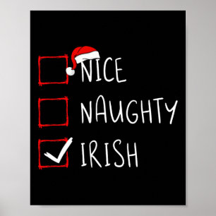 Poster Bela Raiz do Patrimônio Irlandês do Natal Irlandês