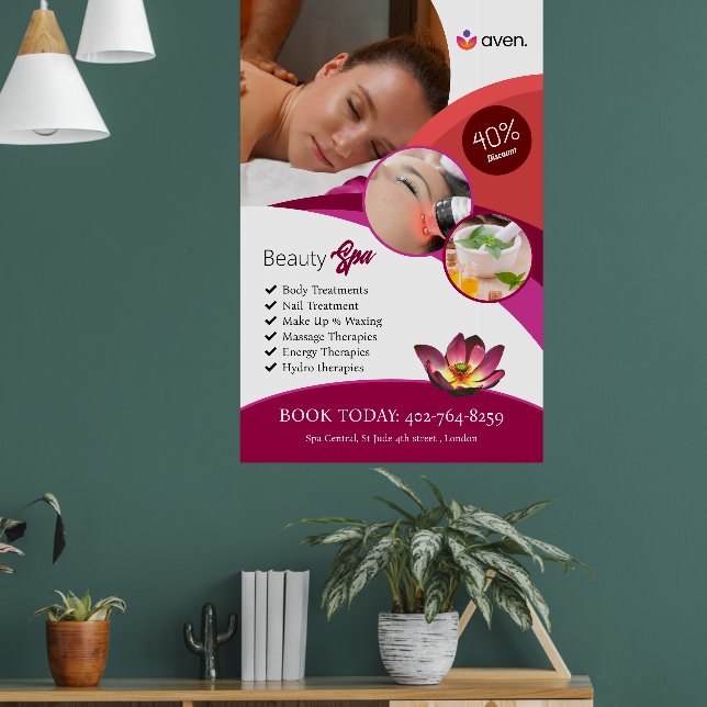 Poster Bela Spa Personalizada (Sala de Estar 1)