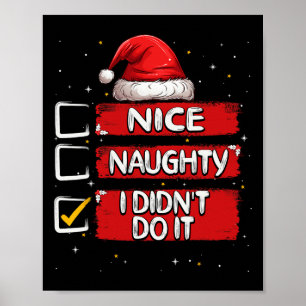 Poster Bela travessura Eu não fiz isso Lista de Natal Pap