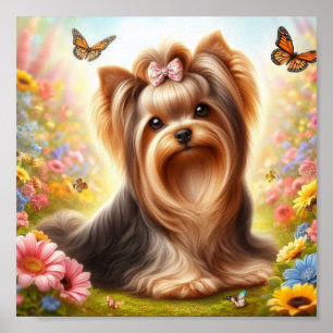 Poster bela Yorkshire Terrier