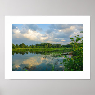 Poster Belarus Беларусь Paisagem Natureza Canal Cartaz