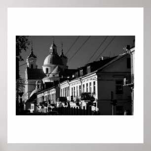 Poster Belarus Белару́сь Grodno Гродно Arquitetura Cartaz