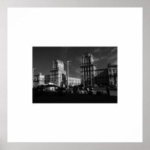 Poster Belarus Bielorrússia Minsk Мінськ Arquitetura Cart