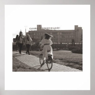 Poster Belarus Bielorrússia Minsk Minsk Arquitetura Carta