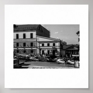 Poster Belarus Bielorrússia Minsk Minsk Arquitetura Carta