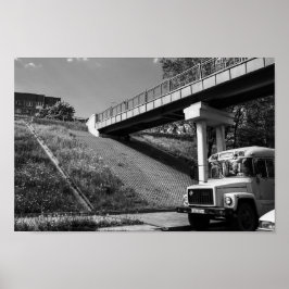 Poster Belarus Grodno Old Retro Soviético