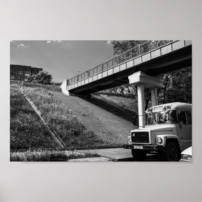 Poster Belarus Grodno Old Retro Soviético (Frente)