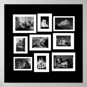 Poster Belarus Minsk Grodno Vitebsk Brest Architecture