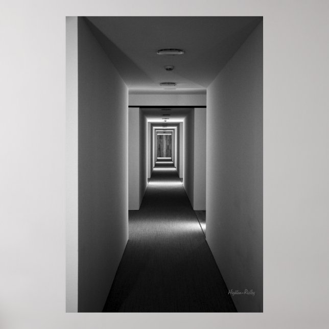 Poster Belas Artes, preto e branco - Um Convite (Frente)