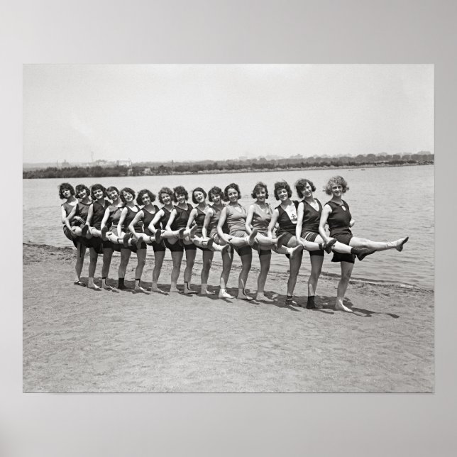 Poster Belas Banheiras, 1923. Vintage Photo (Frente)