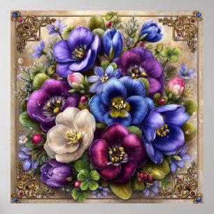 Poster Belas Flores de Primavera Arte de Parede 10