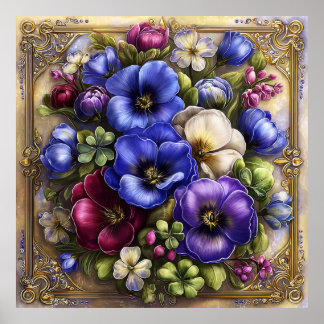 Poster Belas Flores de Primavera Arte de Parede 12