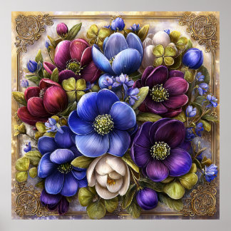 Poster Belas Flores de Primavera Arte de Parede 13