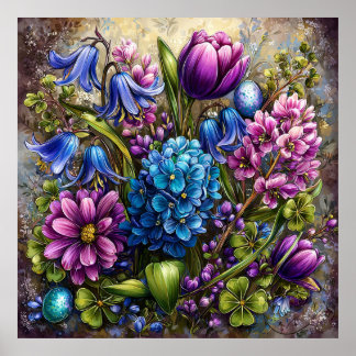Poster Belas Flores de Primavera Arte de Parede 8