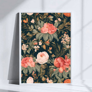 Poster Belas Flores Rosas Florais
