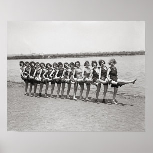 Poster Belas Nadadoras, 1923. Foto Antiga