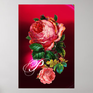 POSTER BELAS ROSAS ROSAS MONOGRAMA