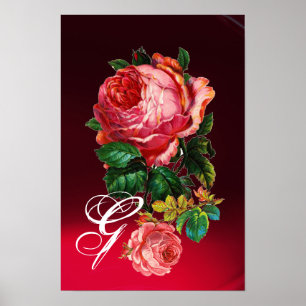 PÔSTER BELAS ROSAS ROSAS MONOGRAMA