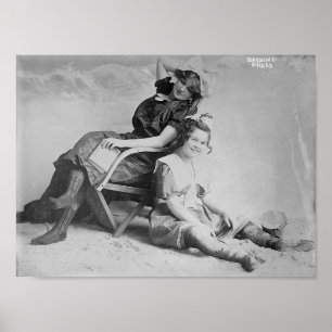 Poster Beleza Banheira - virada do século, vestido de pra