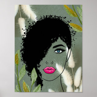 Poster Beleza Botânica Ousada