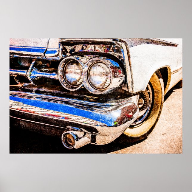 Pôster Beleza Clássica do Carro (Frente)