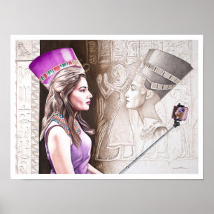 Poster Beleza clássica: Nefertiti agora e para sempre