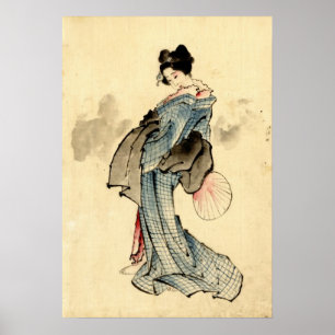 Pôster Beleza com fã 1840