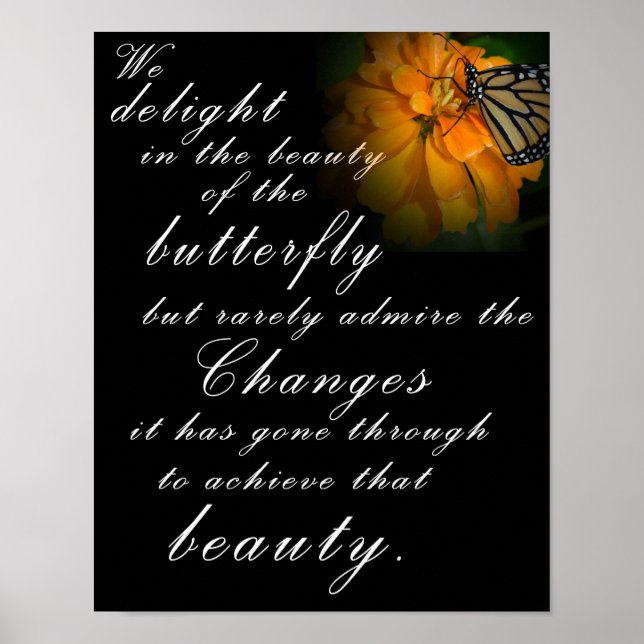 Poster Beleza da borboleta (Frente)
