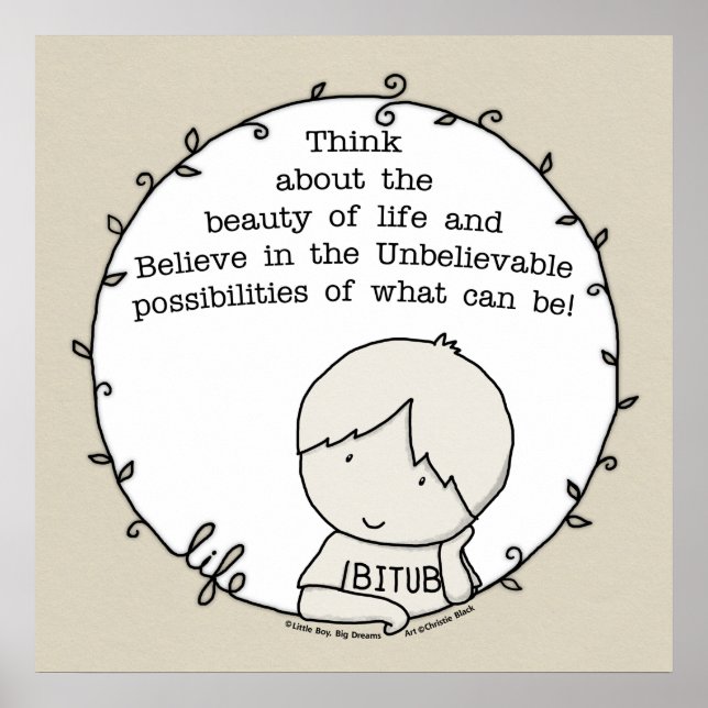 Pôster Beleza da vida (Frente)