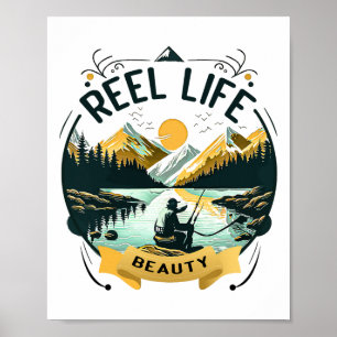 Poster Beleza da Vida Real Pescador Engraçado Amante da P