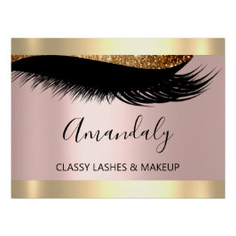 Pôster Beleza de Extensão do Makueup Artist Studio Eyelas