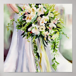 Poster Beleza do eterno, Buquê em cascata Bridal 1,