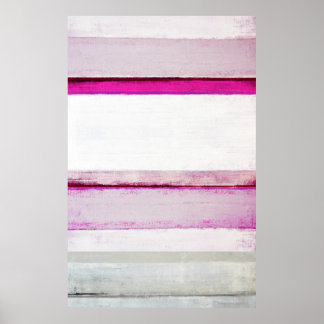 Poster 'Beleza Dormindo' Rosa e Cinza