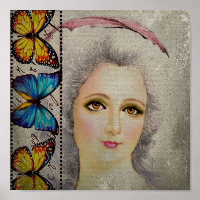 Poster Beleza e borboletas (Frente)