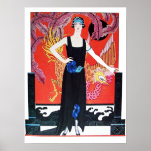 POSTER BELEZA E FOENIX,DESIGNER DE FASHION COMPOSITAM ART
