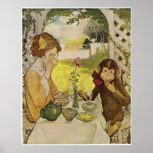 Pôster Beleza e o animal por Jessie Willcox Smith