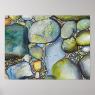 Poster Beleza em rochas do rio