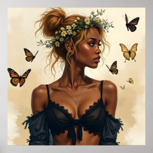 Poster Beleza Etérea em Flor