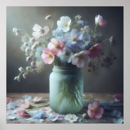 Poster Beleza florescente Um Cheio de flores