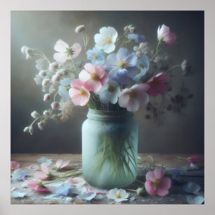 Poster Beleza florescente Um Cheio de flores