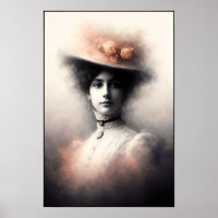Beleza Graciosa em Névoa Vintage