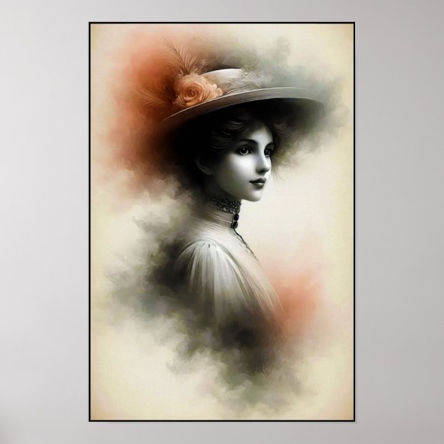 Poster Beleza Graciosa em Névoa Vintage (Frente)