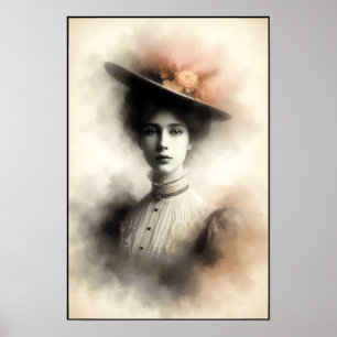 Poster Beleza Graciosa em Névoa Vintage